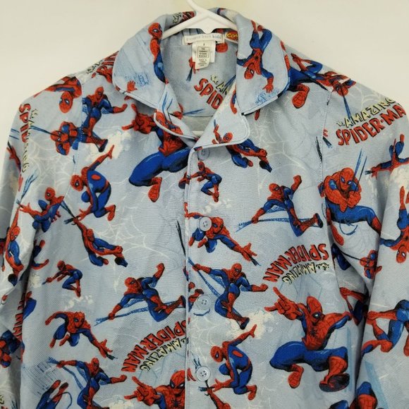 Pottery Barn Kids Spiderman Marvel Pajama Set Size 8 - Picture 7 of 12